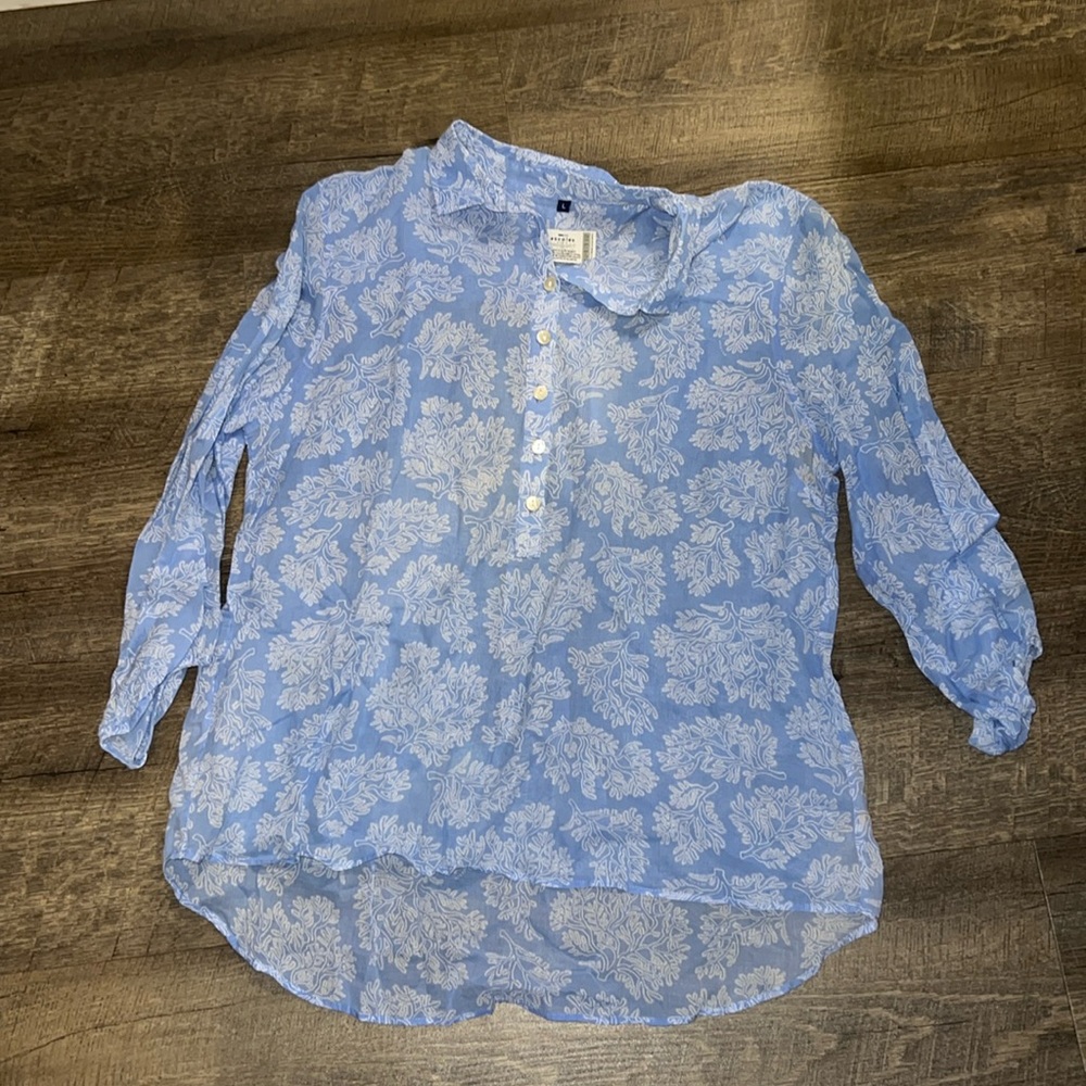 Escales Paris long sleeve button shirt